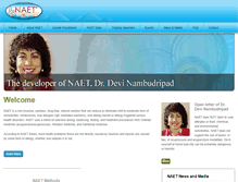 Tablet Screenshot of naetindia.com